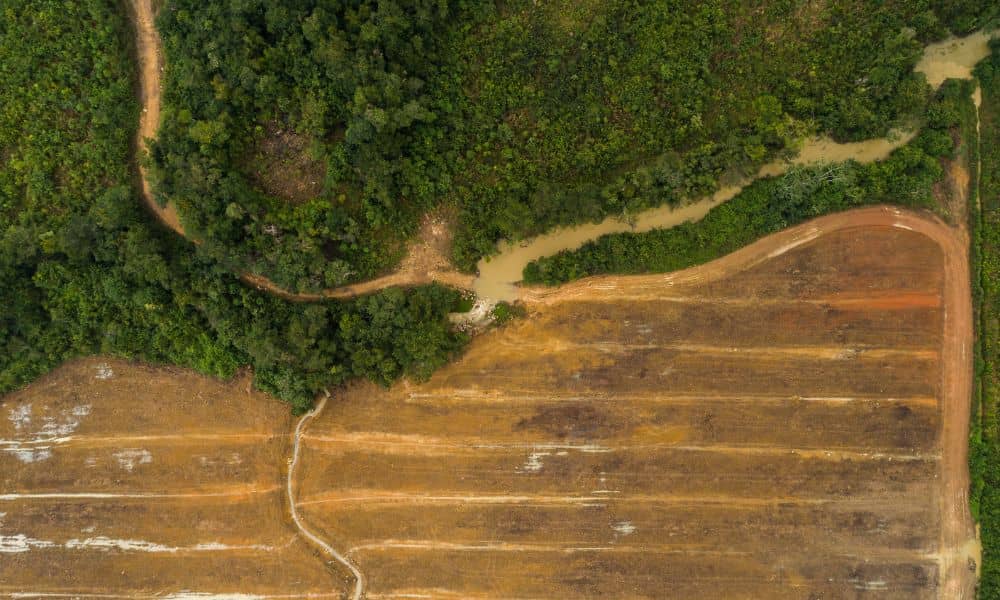 Aerial land parcel terrain overview - ALTA SURVEY Arizona Aerial image showing terrain features captured through drone land surveying during early site evaluation