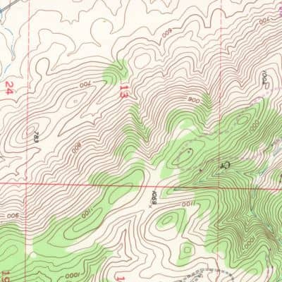 Terrain elevation contour map - ALTA SURVEY Arizona Topographic contour map used to analyze elevation and terrain during drone land surveying