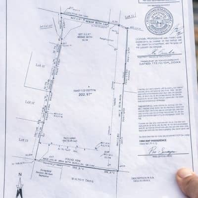 Certified property survey plat document - ALTA SURVEY Arizona Certified survey plat document used as legal proof in a boundary line survey