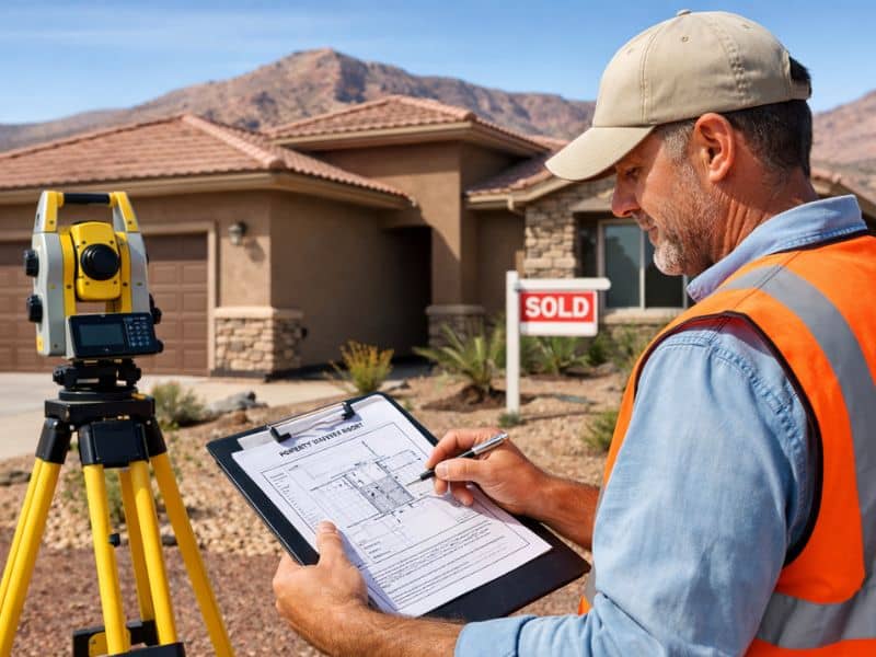 loan closing survey kingman - ALTA SURVEY Arizona Surveyor performing a loan closing survey in Kingman, AZ to verify property details before closing